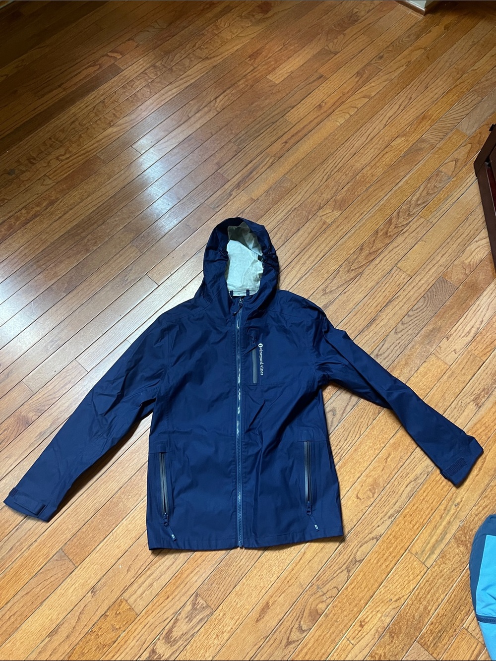 Vineyard Vines Navy Hooded Raincoat for Kids
